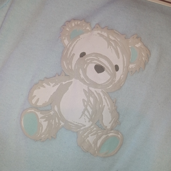 🆕Quiltex | "The Snuggle is Real" 6 Pc. Baby Boys Blue Layette Set Size 6-9 mos. - Picture 7 of 15